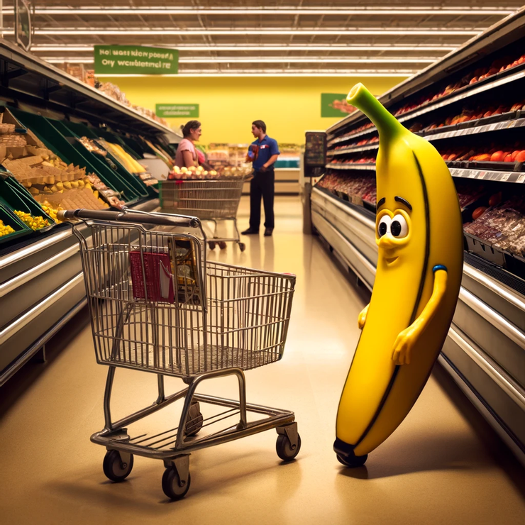 思念香蕉的萬用折疊購物車