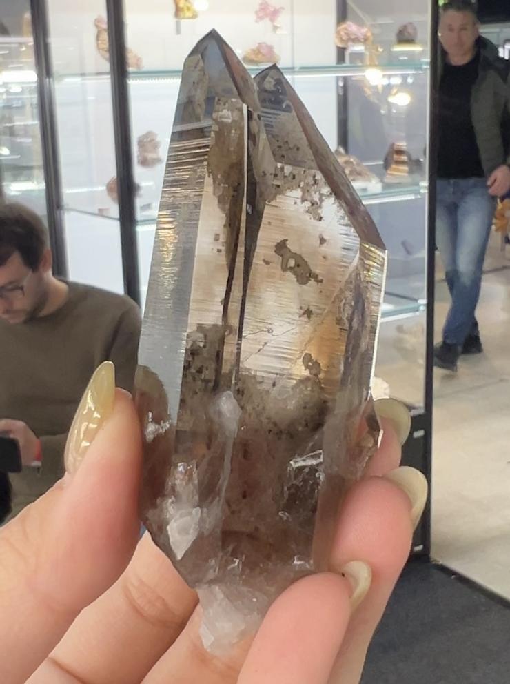 波隆那礦物展展品分享：寶石般的晶體，美國新墨西哥州的煙晶，來自Lithos Minerals