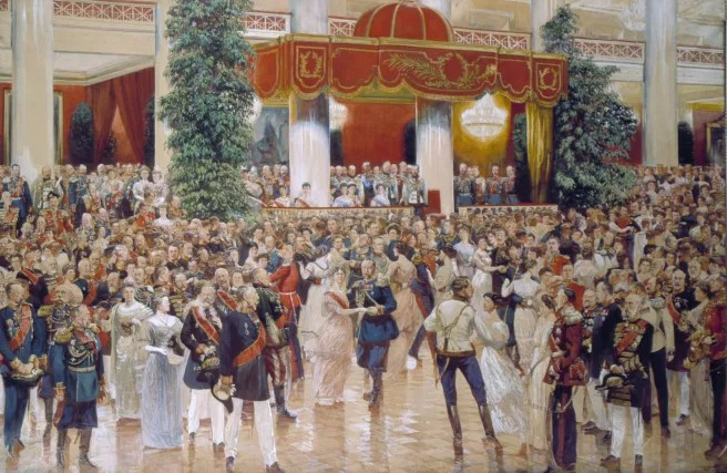 1913年舉辦於貴族大廳的舞會。