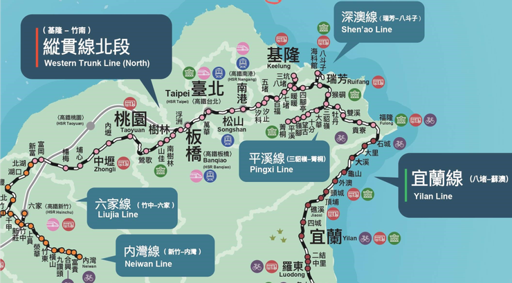 台灣鐵路觀光地圖