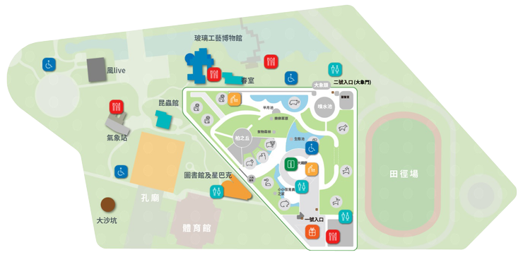 新竹市立動物園園區地圖[資料來源:新竹市立動物園官網]