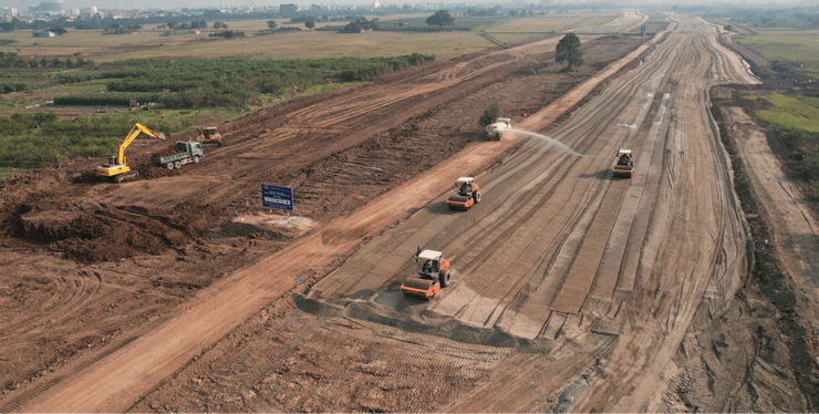 北越最重要的基礎建設“四環道”正在河內市周遭飛速興建中