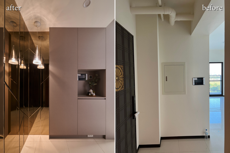 台中室內設計推薦：綻緣空間設計，現代透亮新家，臥室打通大2房