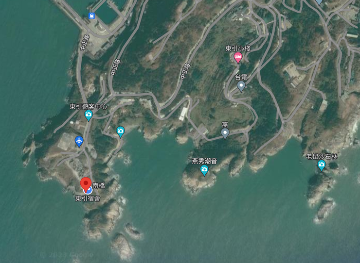 紅色標記為南橋據點，來源：google map截圖