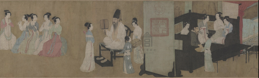 (圖四) 《夜宴圖》局部 擷取自北京故宮博物院