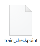 訓練完產生train_checkpoint