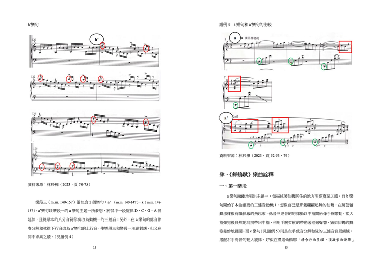 林辰樺古箏創作《舞鶴賦》 樂曲分析與詮釋，完整清晰的樂譜分析與採訪摘錄