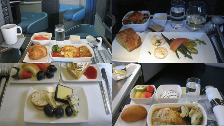 琳瑯滿目的國泰航空商務艙飛機餐讓人看了口水直流!