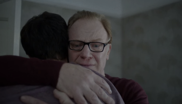 唐尼與父親的擁抱相當感人