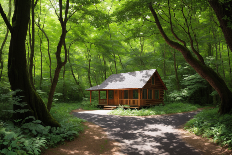 森林中的小木屋