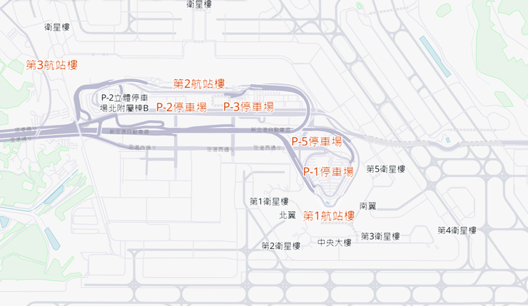成田機場航站圖
