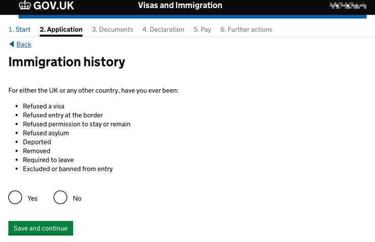 Immigration history