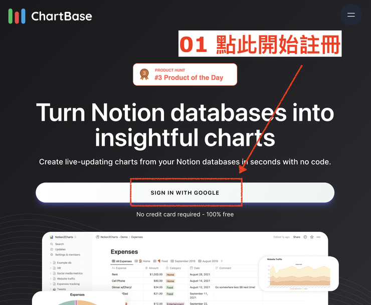 01 註冊 ChartBase｜#1
