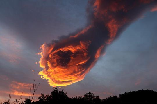 the fiery hand of god