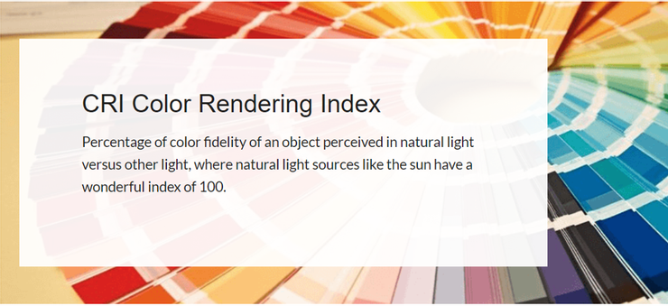 CRI Color Rendering Index-TJ2 Lighting LED Lighting Manufacturer in taiwan