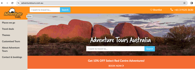 當初參加的旅行社網址 www.adventuretours.com.au 