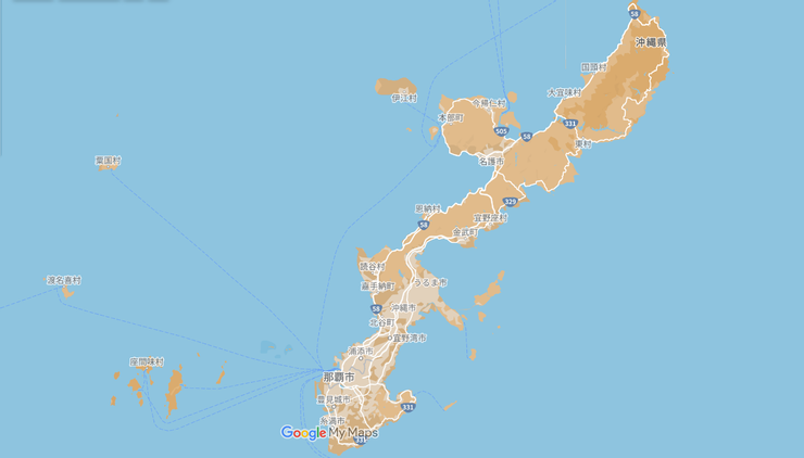 沖繩本島地圖