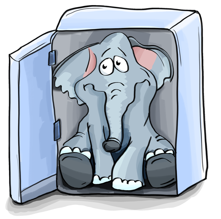 或許，能確知打開冰箱會看到什麼（即使裡面是一頭大象也好），都會讓我更有勇氣去打開那扇門……（圖片來源：Pixabay）