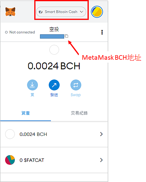 Metamask｜使用BCH到BenSWAP質押挖礦 經Metamasak/CoinFLEX