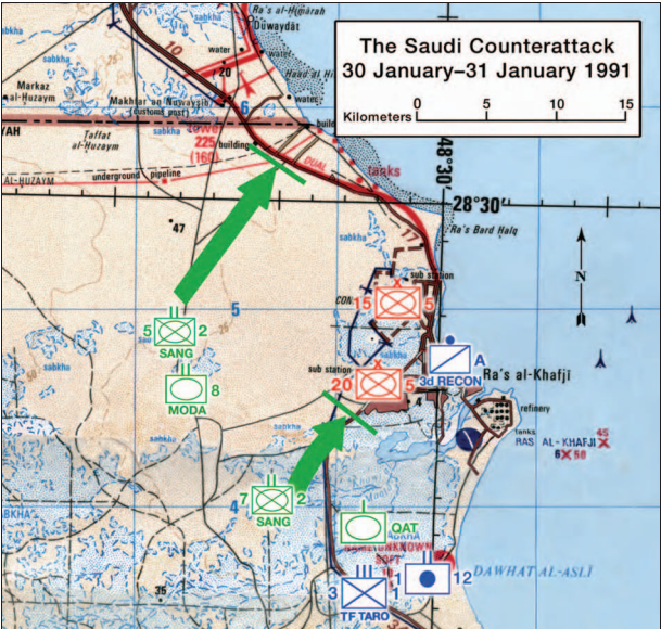 第一次反攻示意圖
