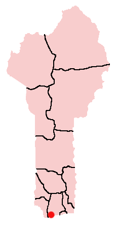 聖若昂堡所在的 Uidá 市位於今貝寧共和國南部海岸