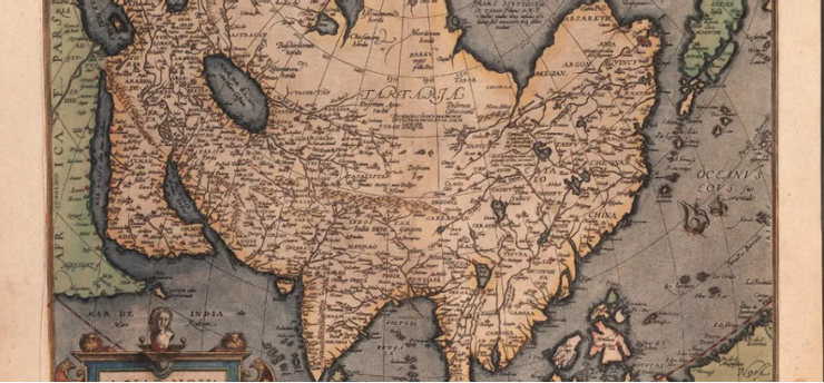 Abraham Ortelius《亞洲新圖》/ 取自：國立臺灣歷史博物館