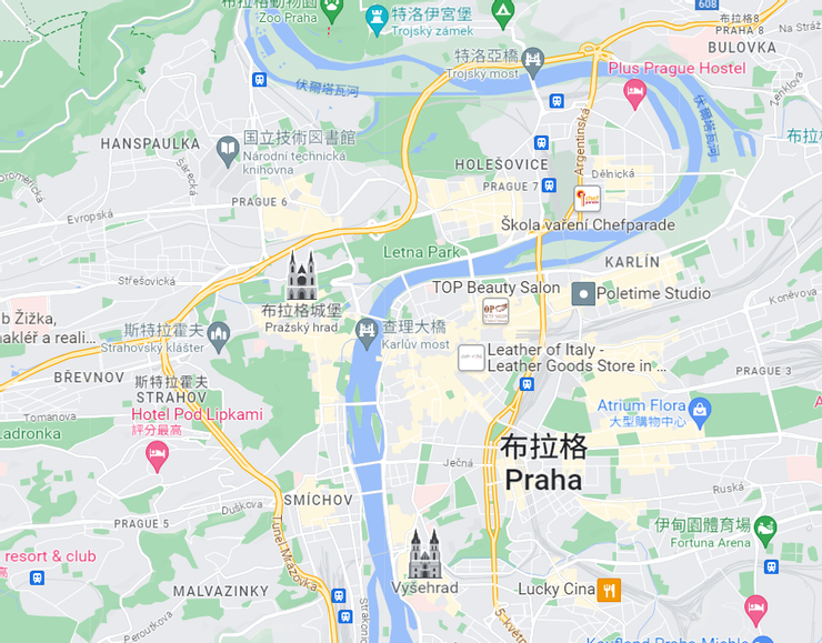布拉格和布達佩斯都是被一條河一分為二