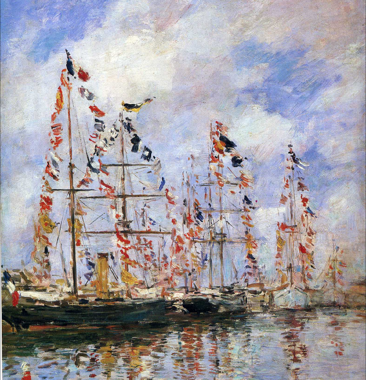 Sailing Ships at Deauville_歐仁·布丹