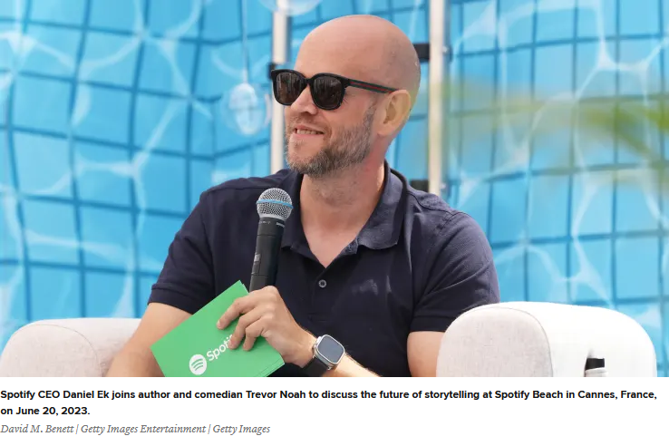 Spotify CEO - Daniel Ek 