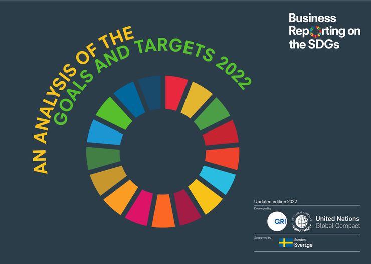 GRI Business Reporting on the SDGs 用於對應 SDGs 與 GRI，資料來源：GRI