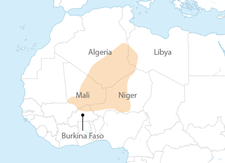 圖阿雷格人生活在撒哈拉沙漠與周邊地區，從北非綿延到西非一帶。