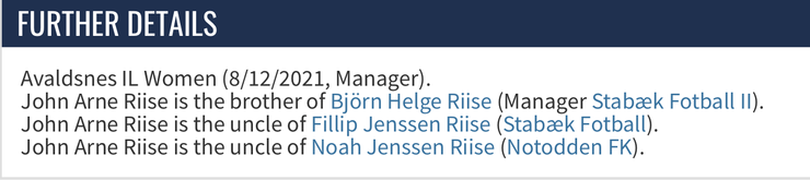 血緣關係上，John Arne Riise 和 Hege Riise 無任何血緣。