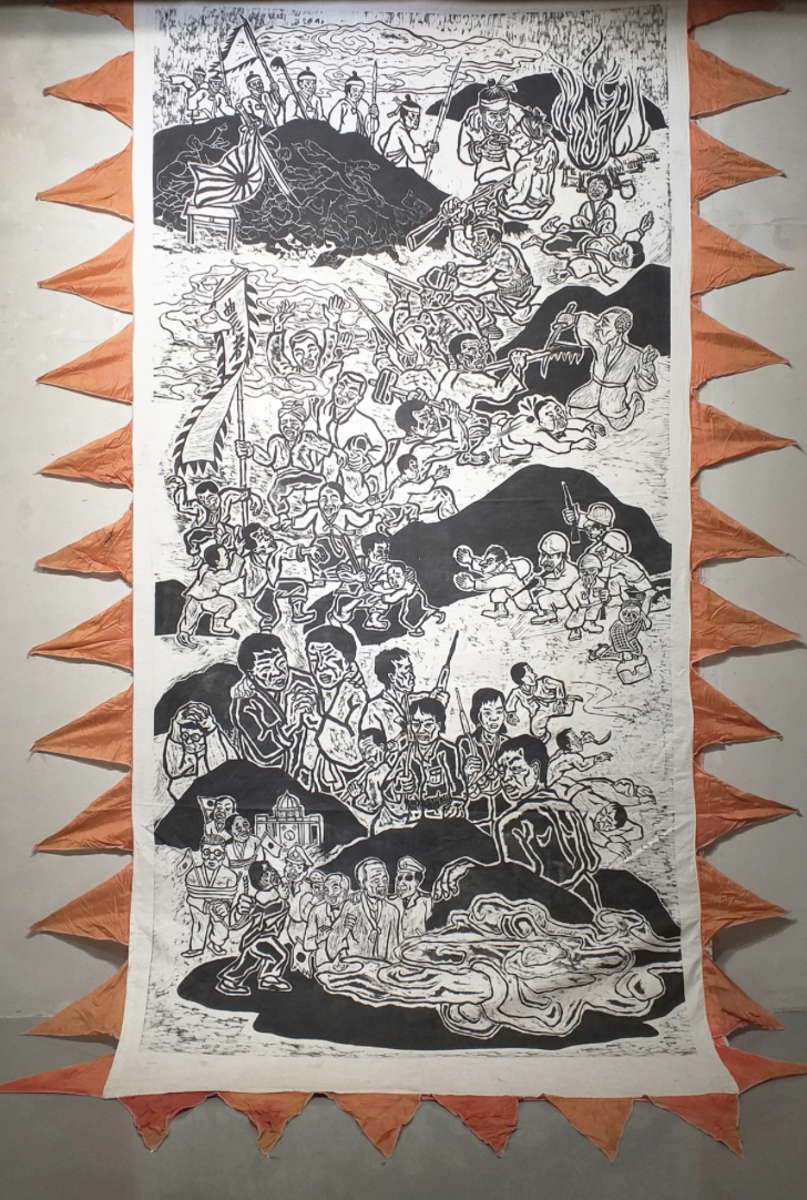 [3]圖2〈阿里郎〉李億培+我們的圖畫(繪畫團體名) 木刻版畫1986