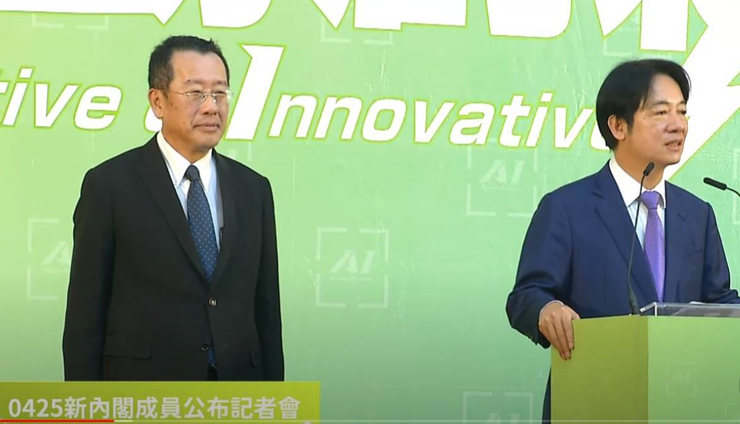 顧立雄成為賴清德政府的首任文人國防部長。