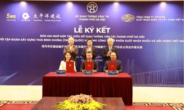 河內捷運 中國太平洋建設與越南建築進出口公司的合作協議