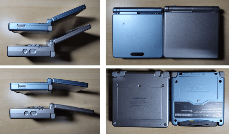 RG35XXSP跟GBASP(AG101)放在一起真的超級像