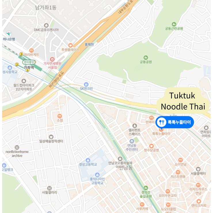 Tuktuk Noodle Thai位置圖