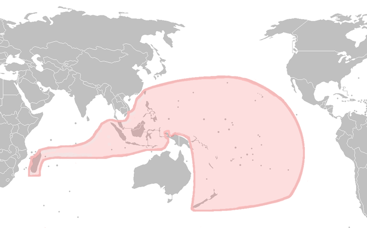 南島語系分布圖