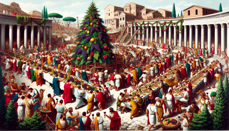 農神節的公開活動包括農神廟的獸祭，廣場上的大型公共宴會以及歡會。
