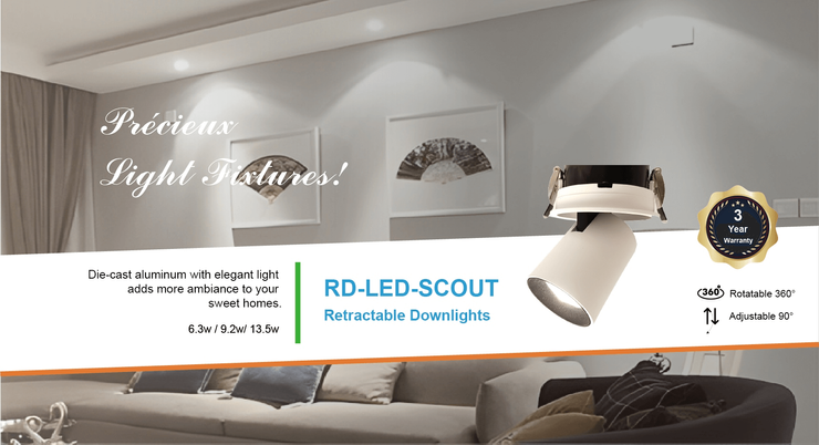 RD-LED-SCOUT Retractable Downlights-New Arrivals | November 2023