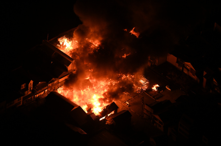 輪島市中心大火