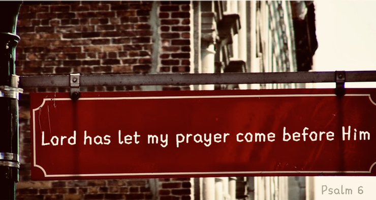 Psalm 6 : The Lord has let my prayer come before him. 