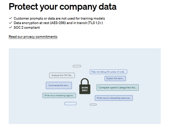 企業版提供更完善的隱私與安全功能，企業機密資料不擔心外洩！
