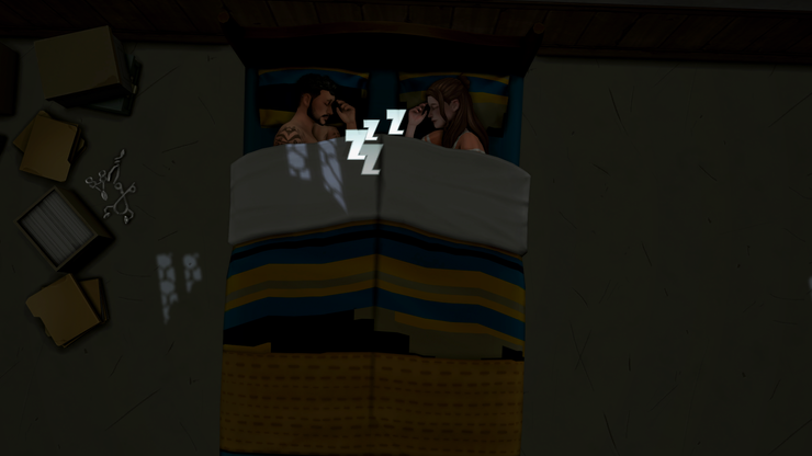 第一組一起睡雙人床的男女-安東以及瑪扎