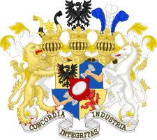 奧地利皇帝授予羅斯柴爾德男爵的紋章