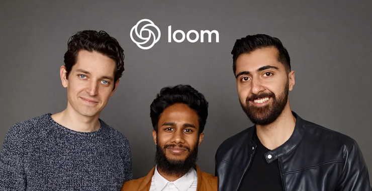 Loom 共同創辦人：左 Joe Thomas、中 Shahed Khan、右 Shahed Khan。