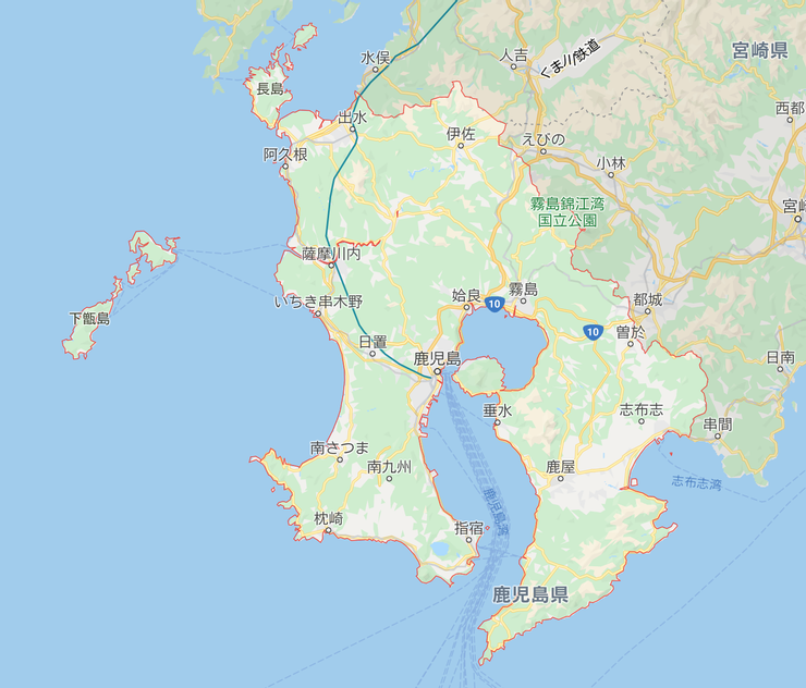 鹿兒島地理位置