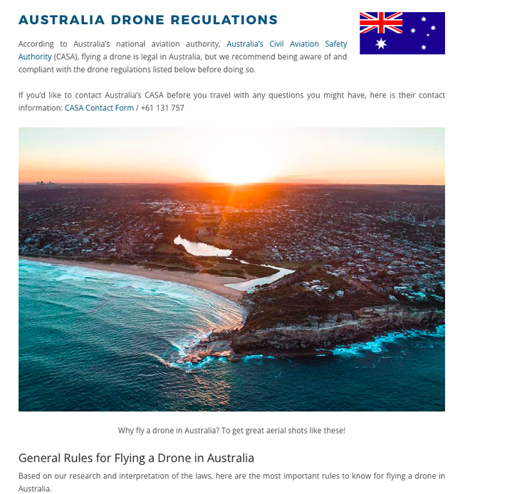 澳洲無人機規範