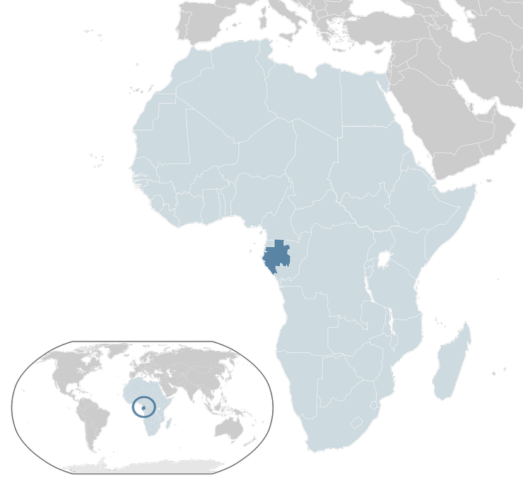 加彭位於中非沿海