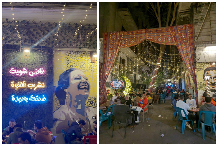 Zahret Al Bostan Café (左圖來源：網路/右圖：筆者攝)